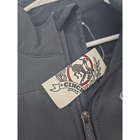 Cinch® Men's Black Solid Bonded Vest MWV1012010 SZ L  METALLIC REBEL LOGO - Picture 13 of 13